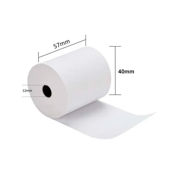 Rollo de Papel Térmico 57x40mm 59gr Pack 5 Unidades