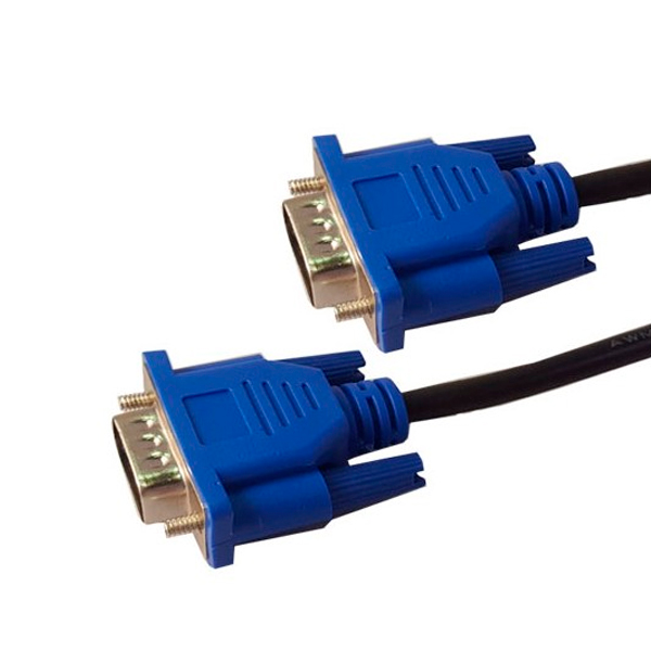Cable VGa Macho - Macho 1 8 m Delgado con Conector Azul para Monitores