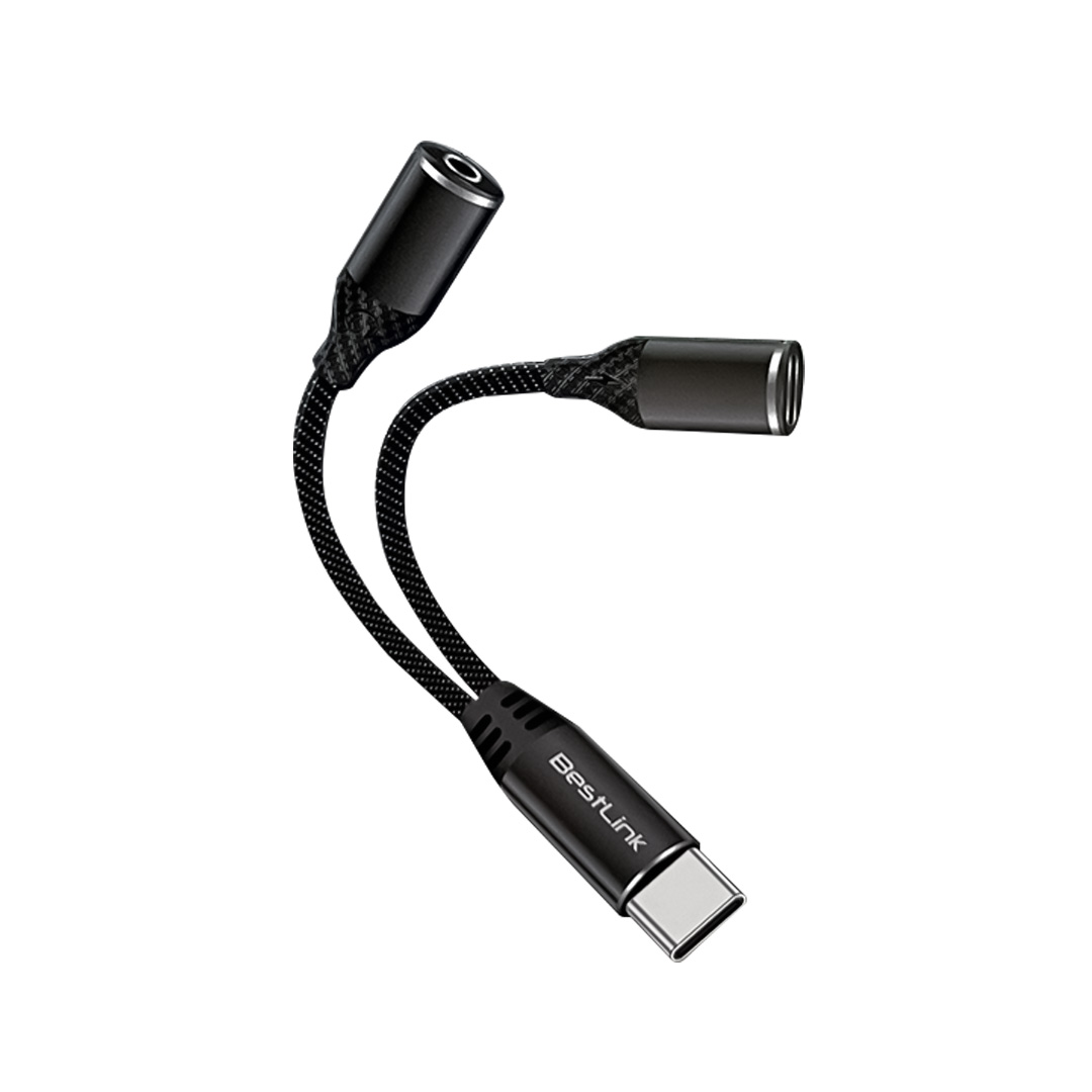 Adaptador USB C a USB C Audio 3 5Mm Tipo y BL-AD200A
